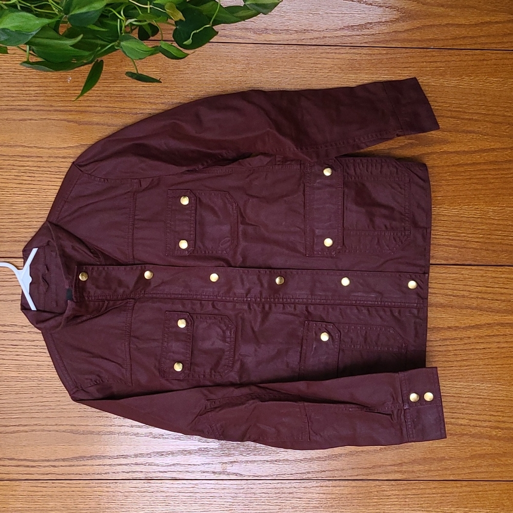 J. CREW maroon downtown field jacket